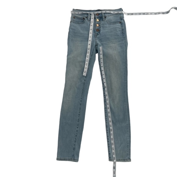 J. Crew 9” Toothpick Skinny Button Fly Jeans Size 24 Women’s - Picture 5 of 6